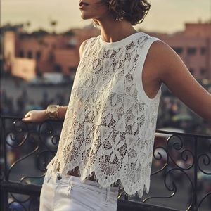 🆕 Anthropologie Deletta Lace Top